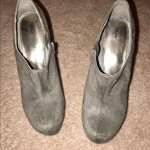 Gray booties